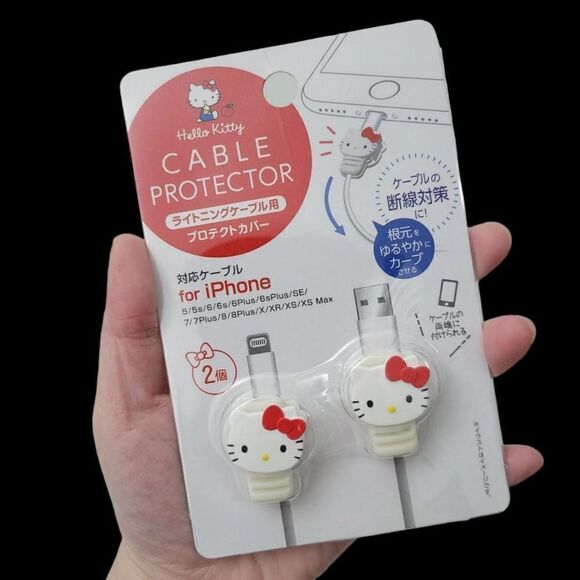 Brand New Japan Sanrio Hello Kitty Iphone Cable Protector - Picture 1 of 6